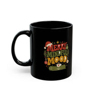 Modern Day Christmas Merry Mindful Mood Christmas Mug — Holiday Yoga & Wellness Coffee Cup