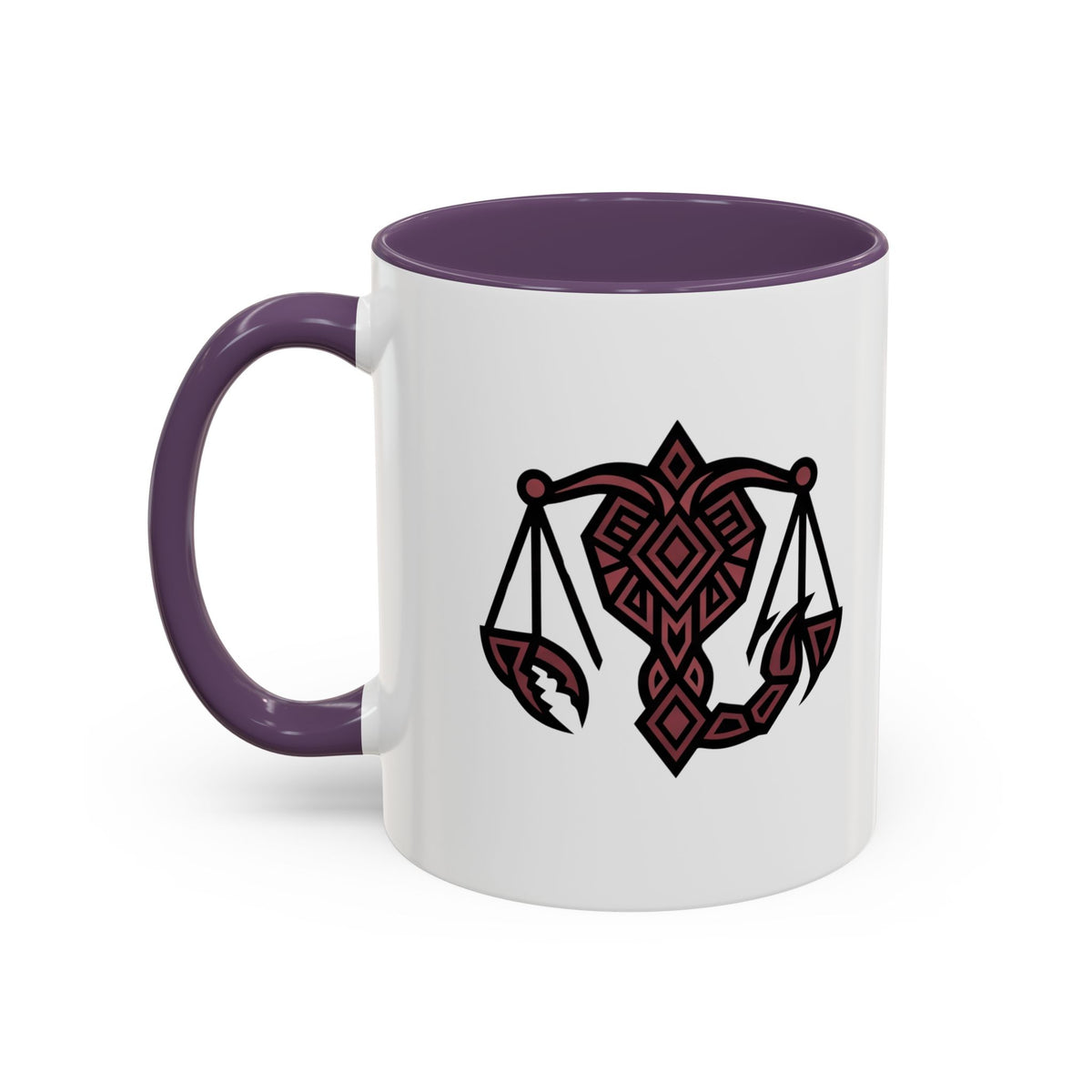 Scorpio Zodiac Scales Coffee Mug — Zodiac Balance Accent Mug