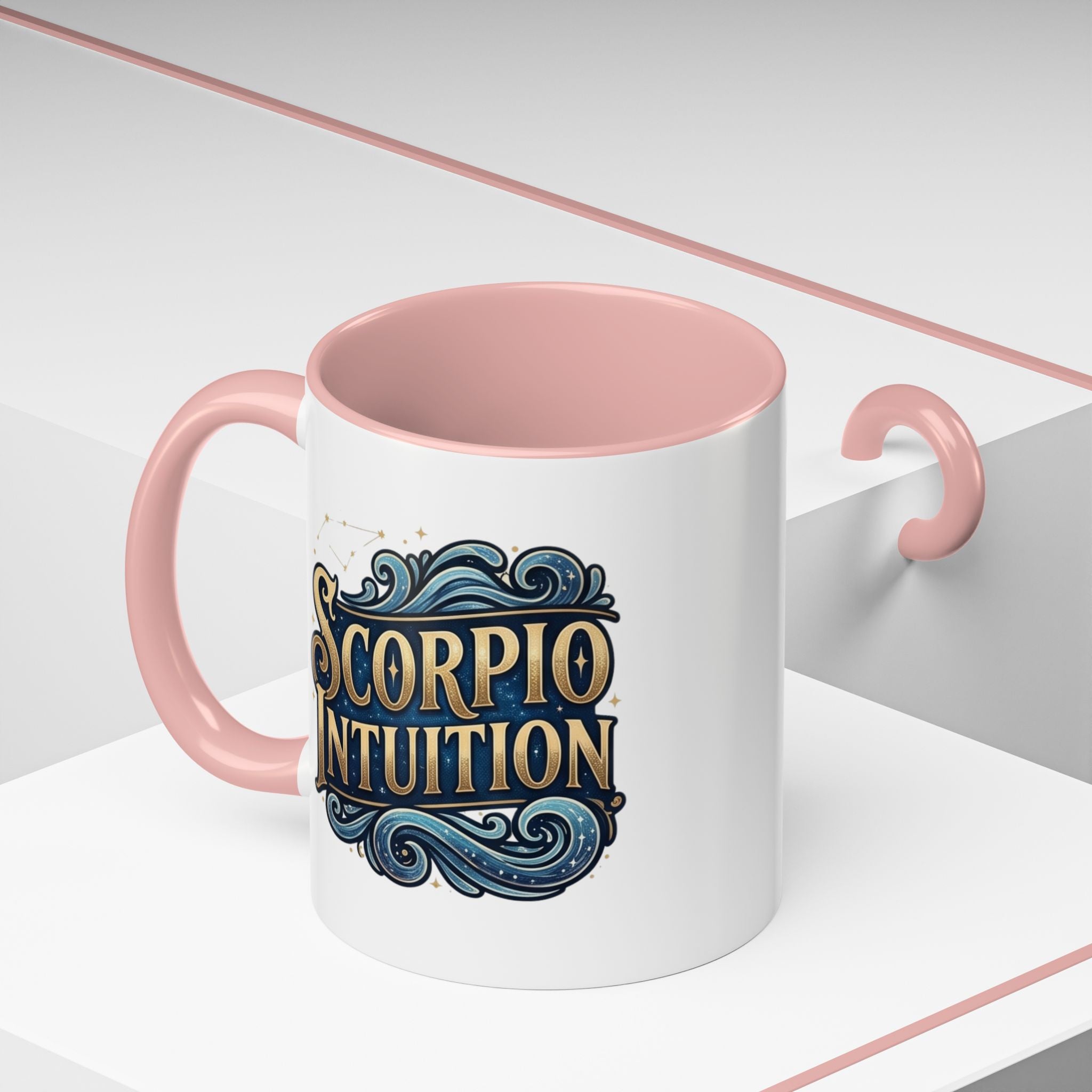 Scorpio Intuition Accent Coffee Mug — Zodiac Astrology Gift