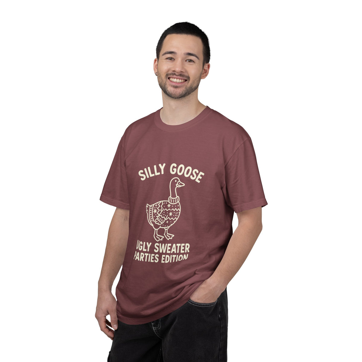 Silly Goose Ugly Sweater Parties Edition T-Shirt - Trending Now - October 2026