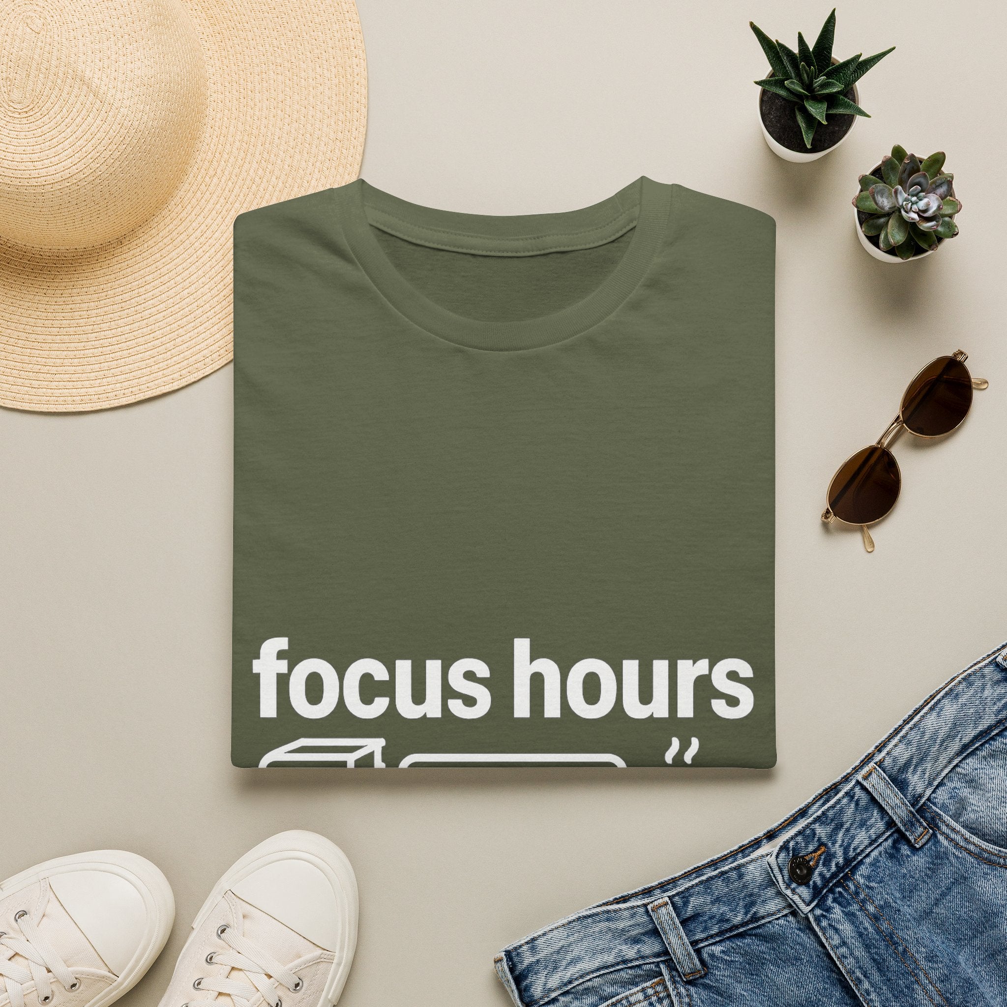 Focus Hours T-Shirt — "Focus Hours Currently Loading" Graphic Tee for Productivity & Remote Work - Trending Now - August 2026 Trends - Everyday T-Shirt