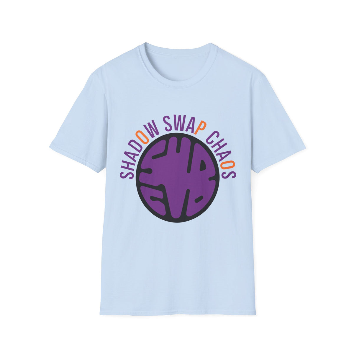 T-Shirt — "Shadow Swap Chaos" Purple Brain Graphic Tee - Trending Now - August 2026
