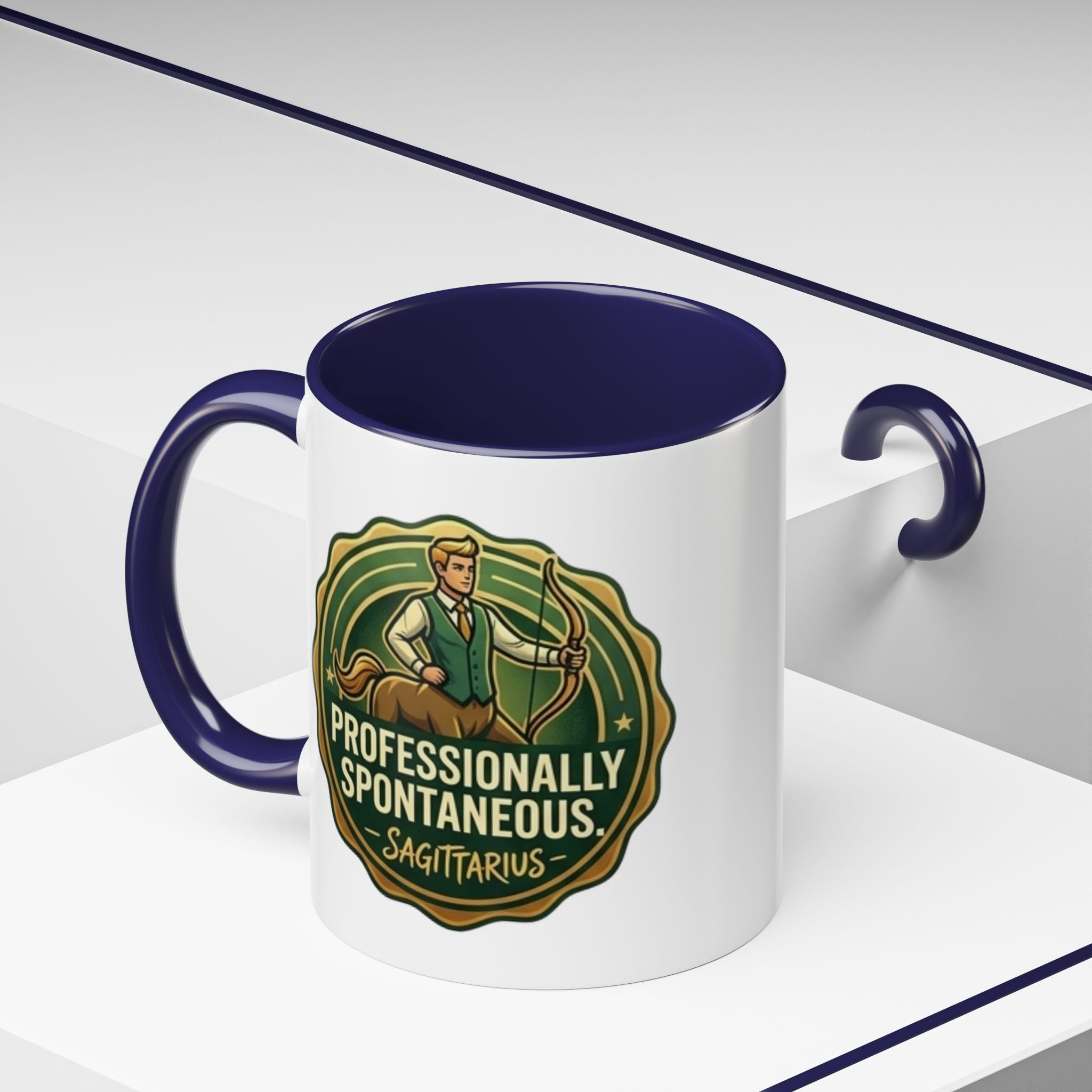Sagittarius Coffee Mug - "Professionally Spontaneous" Zodiac Accent Mug