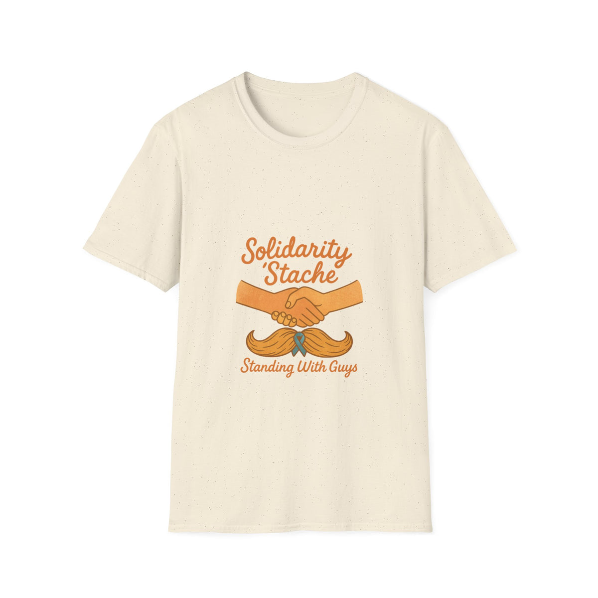 T-Shirt — Solidarity Stache Orange Mustache Graphic (Movember Support) - Trending Now - October 2026