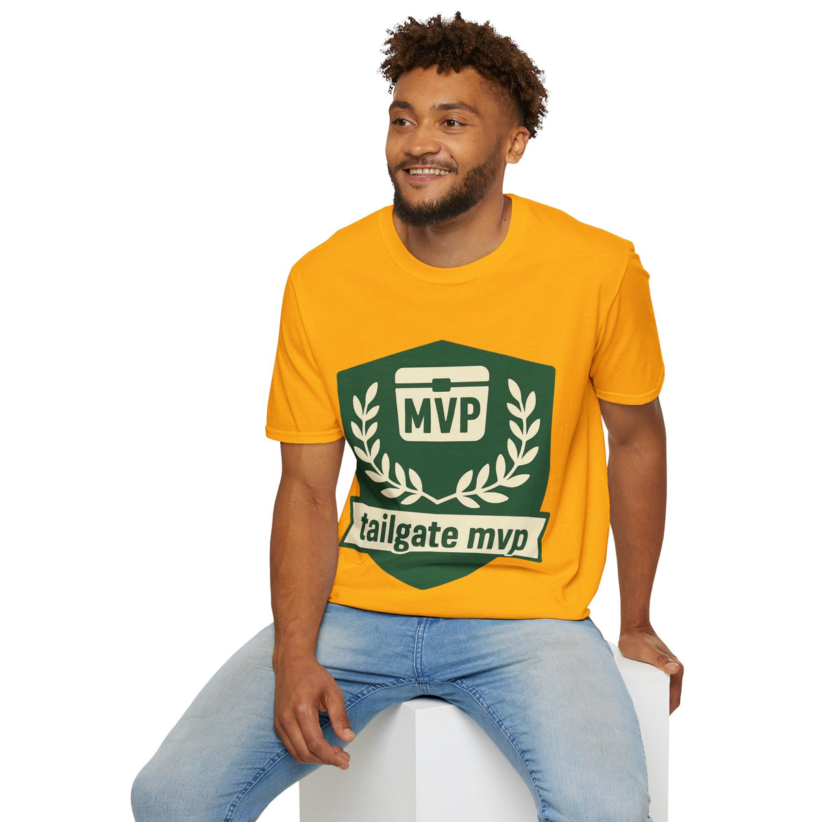 MVP Tailgate T-Shirt — Vintage Green MVP Badge Tee - Trending Now - August 2026