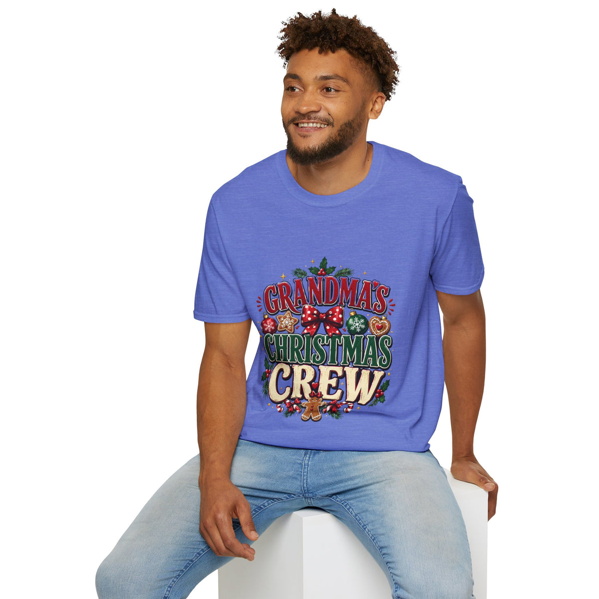 T-Shirt — Grandma's Christmas Crew Holiday Tee
