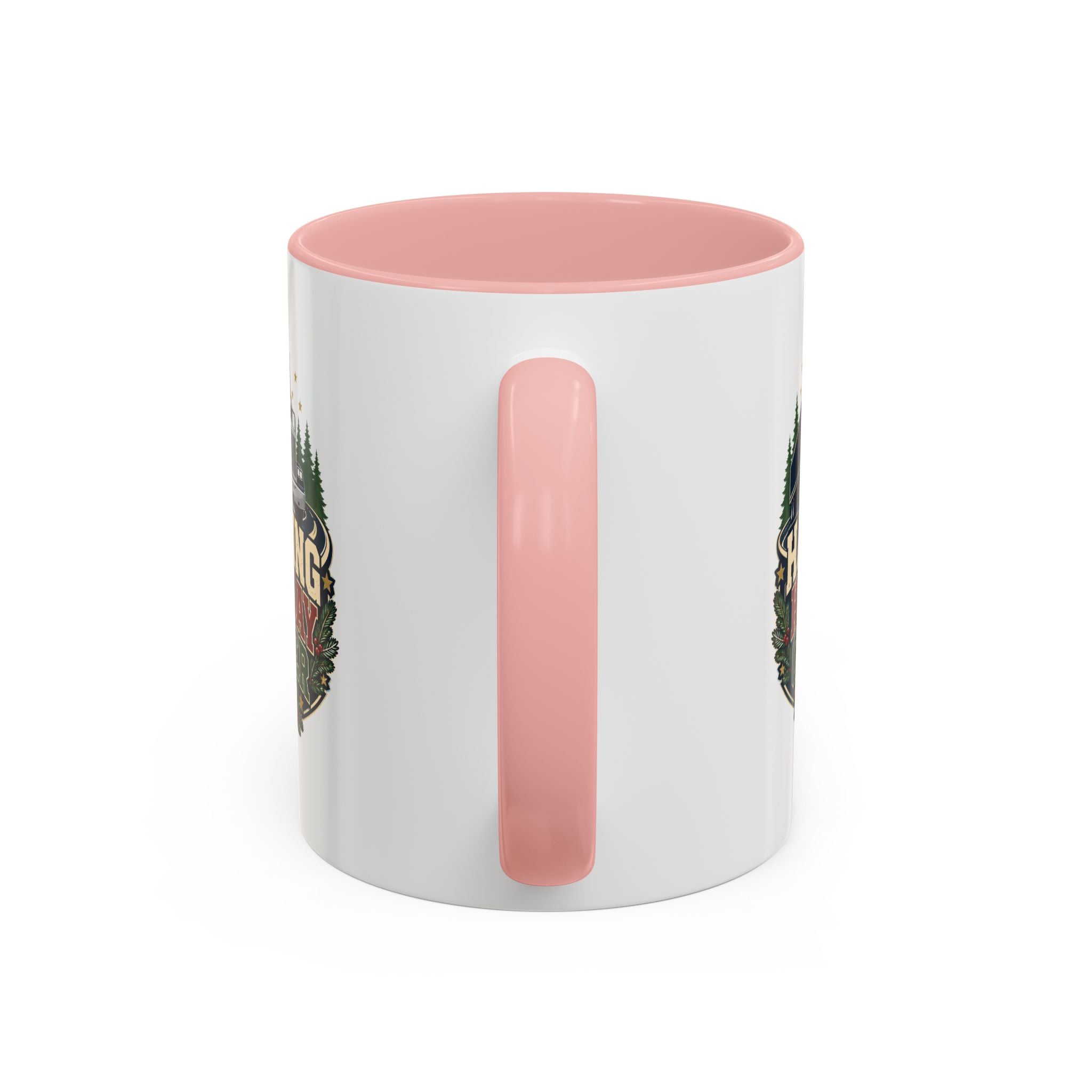 Modern Day Christmas Hauling Holiday Cheer Coffee Mug