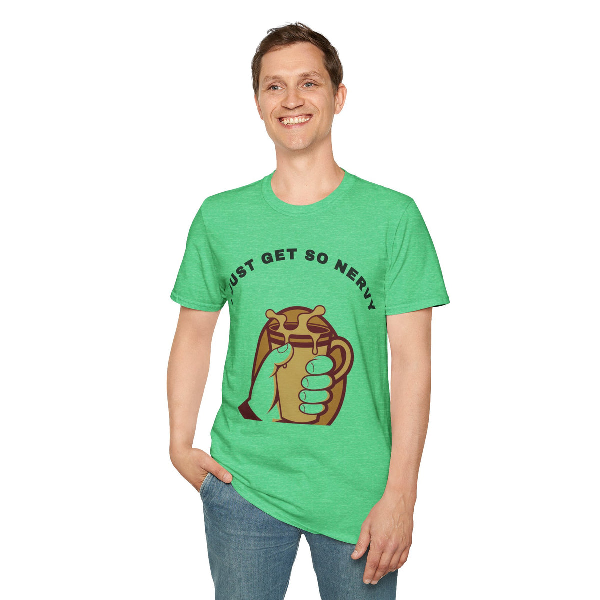 T-Shirt — “I Just Get So Nervy” Nervous Sloth Graphic Tee - Trending Now - September 2026