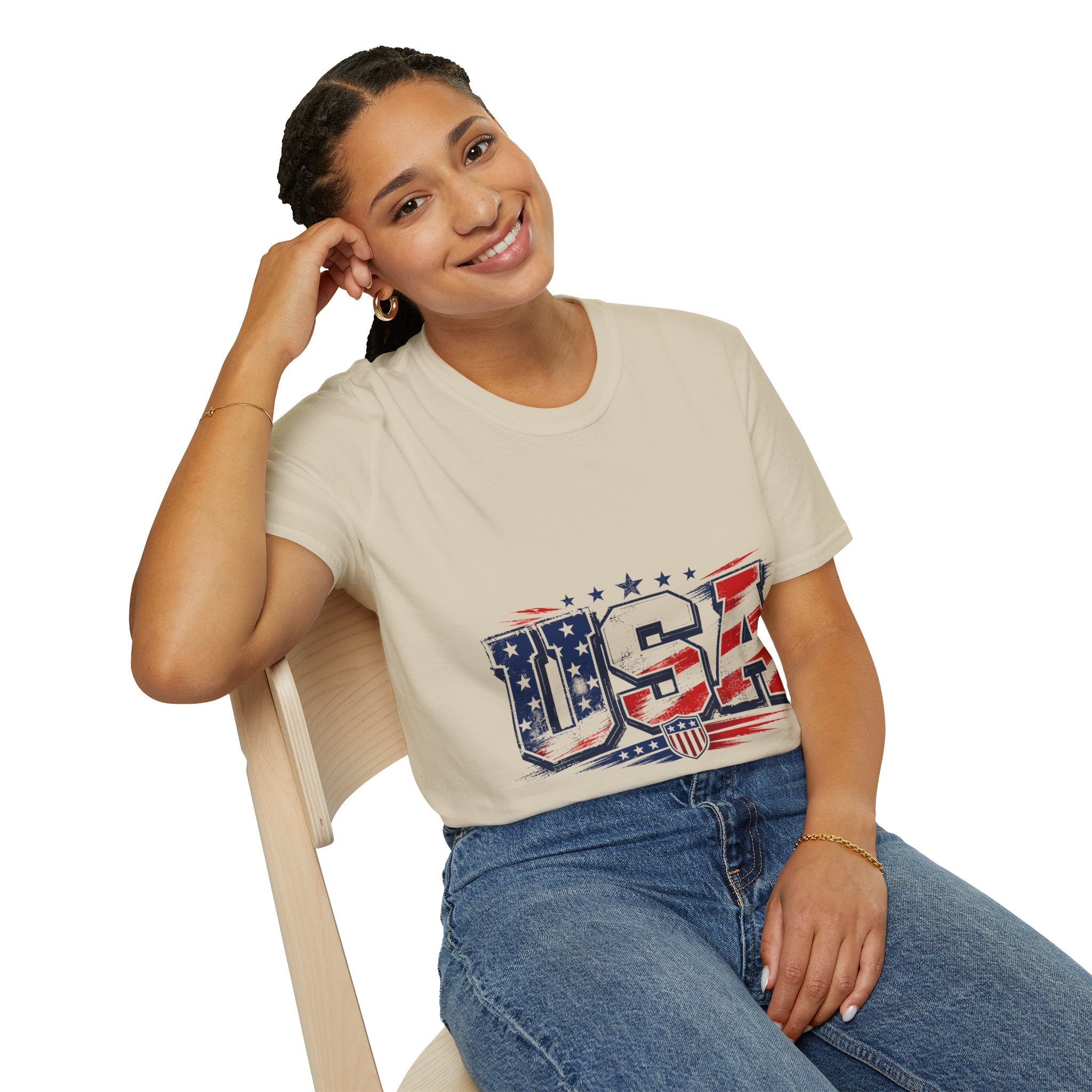 USA Flag Graphic T-Shirt — Patriotic American Pride Tee