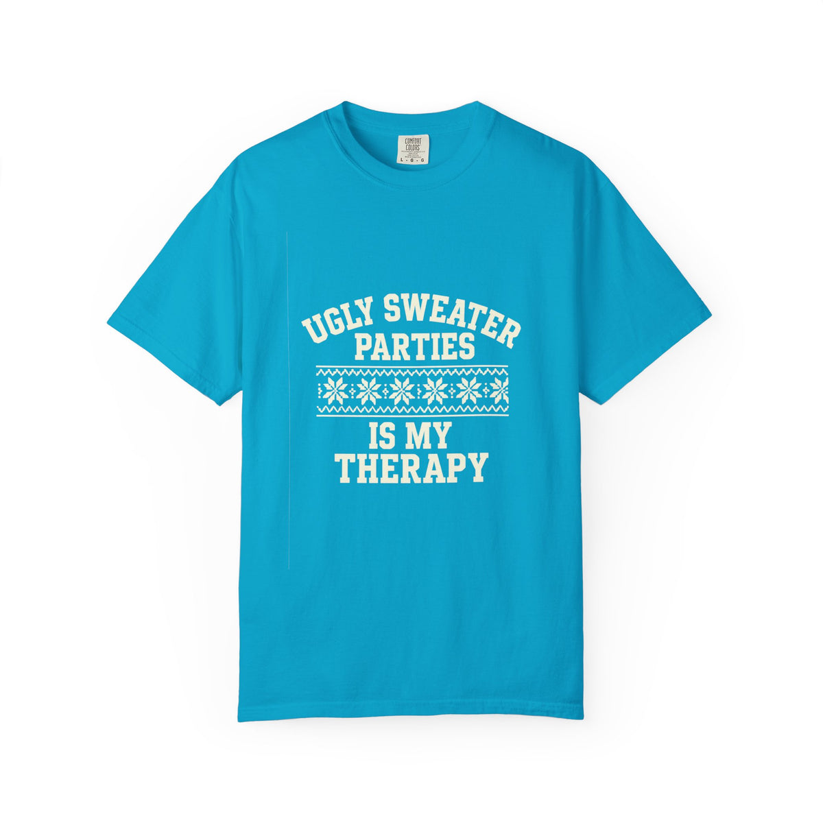 Ugly Sweater Parties Is My Therapy T-Shirt - Trending Now - October 2026