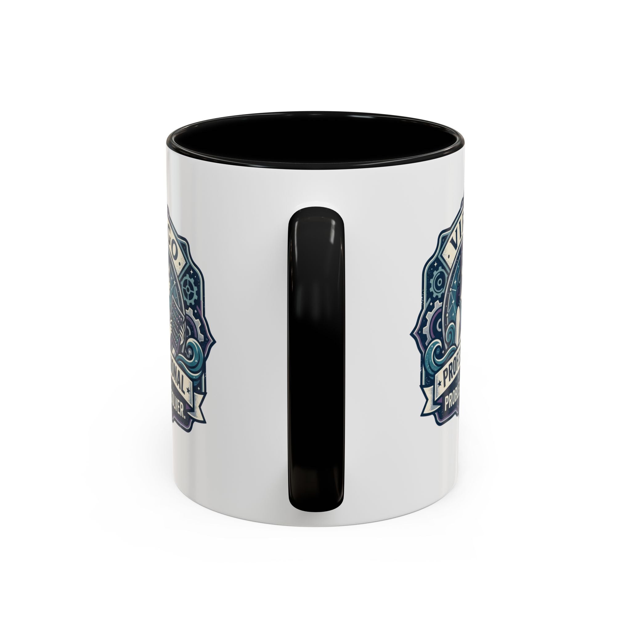 Virgo 'Professional Problem Solver' Accent Coffee Mug — Zodiac Astrology Gift