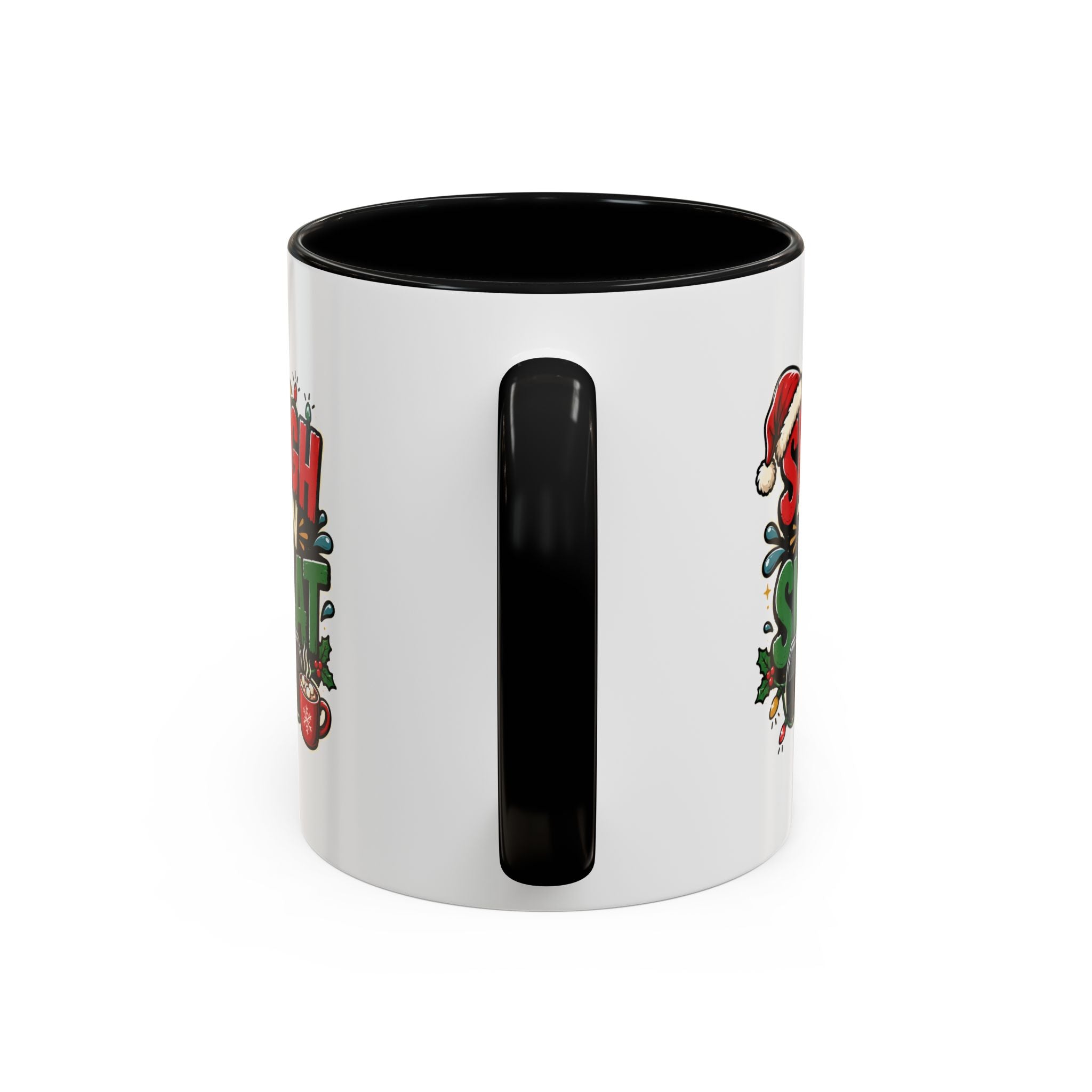 Modern Day Christmas Sleigh Then Sweat Coffee Mug — Festive Gym Motivational Holiday Gift