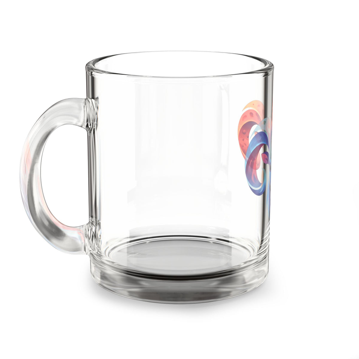 Aries Colorful Ram Glass Mug — 10oz Zodiac/Aries Coffee Cup