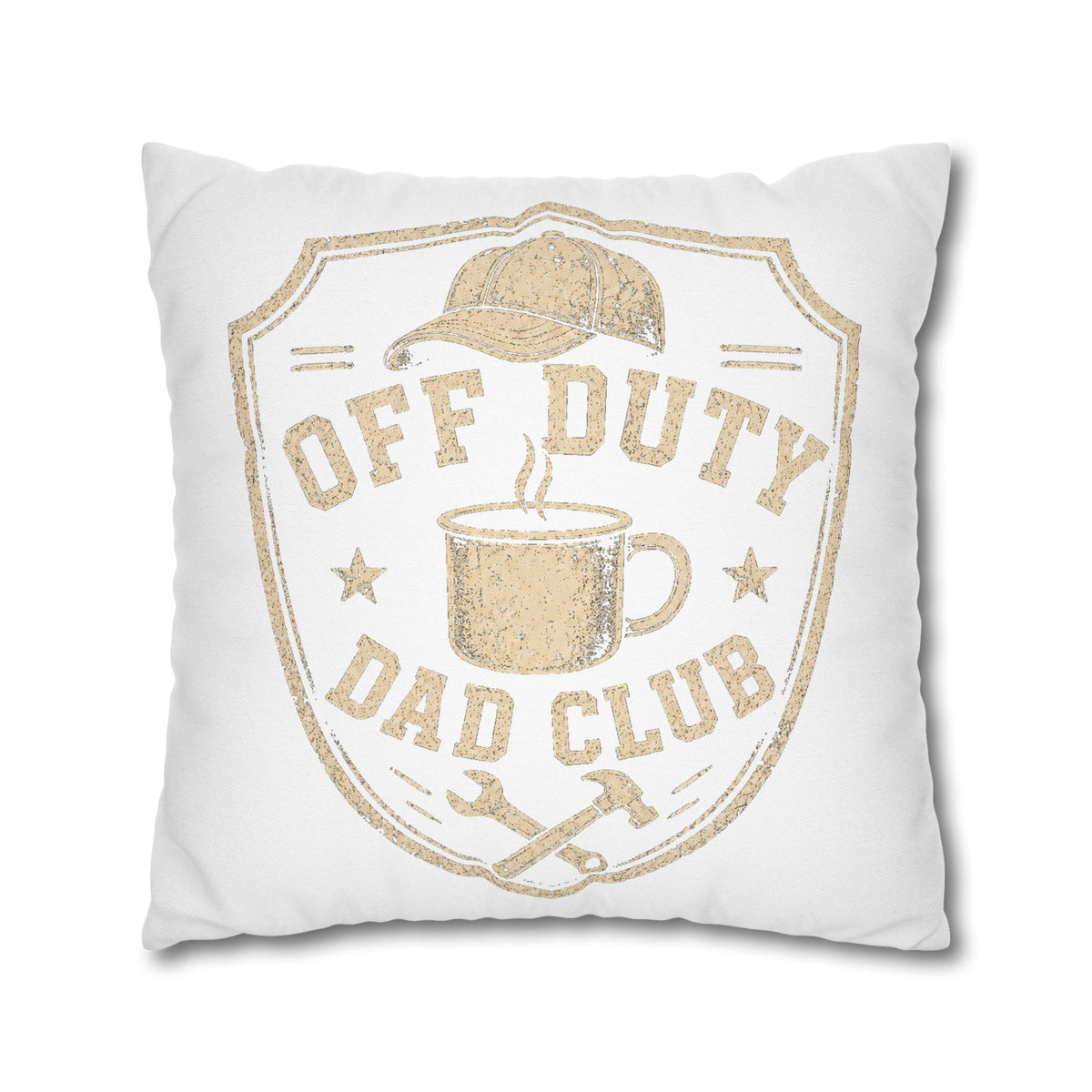 Off Duty Dad Club Decorative Pillowcase