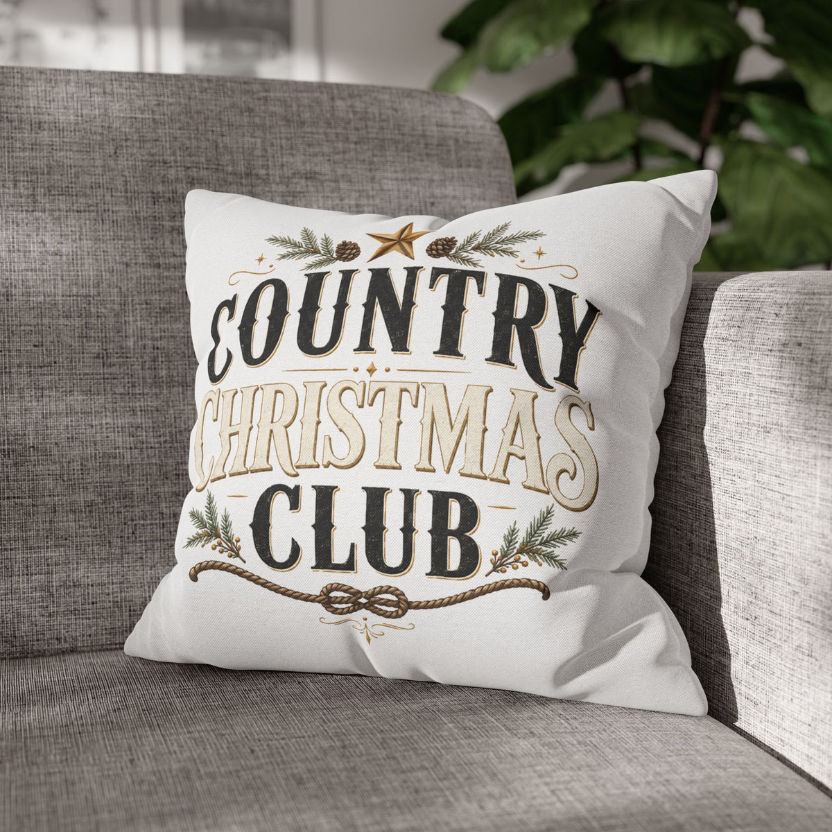 Christmas Country Christmas Club Pillowcase