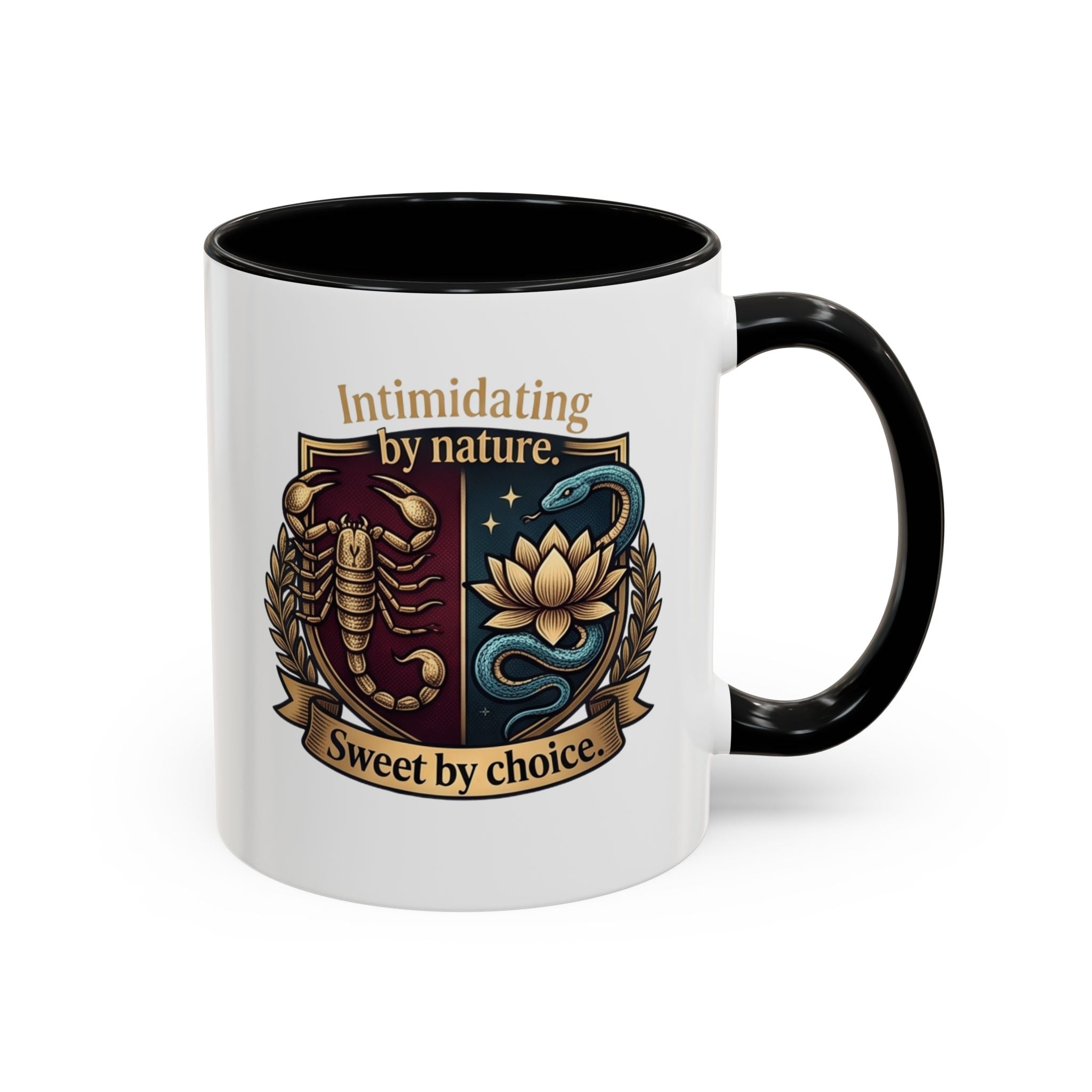 Intimidating by Nature, Sweet by Choice Accent Coffee Mug (11/15oz)