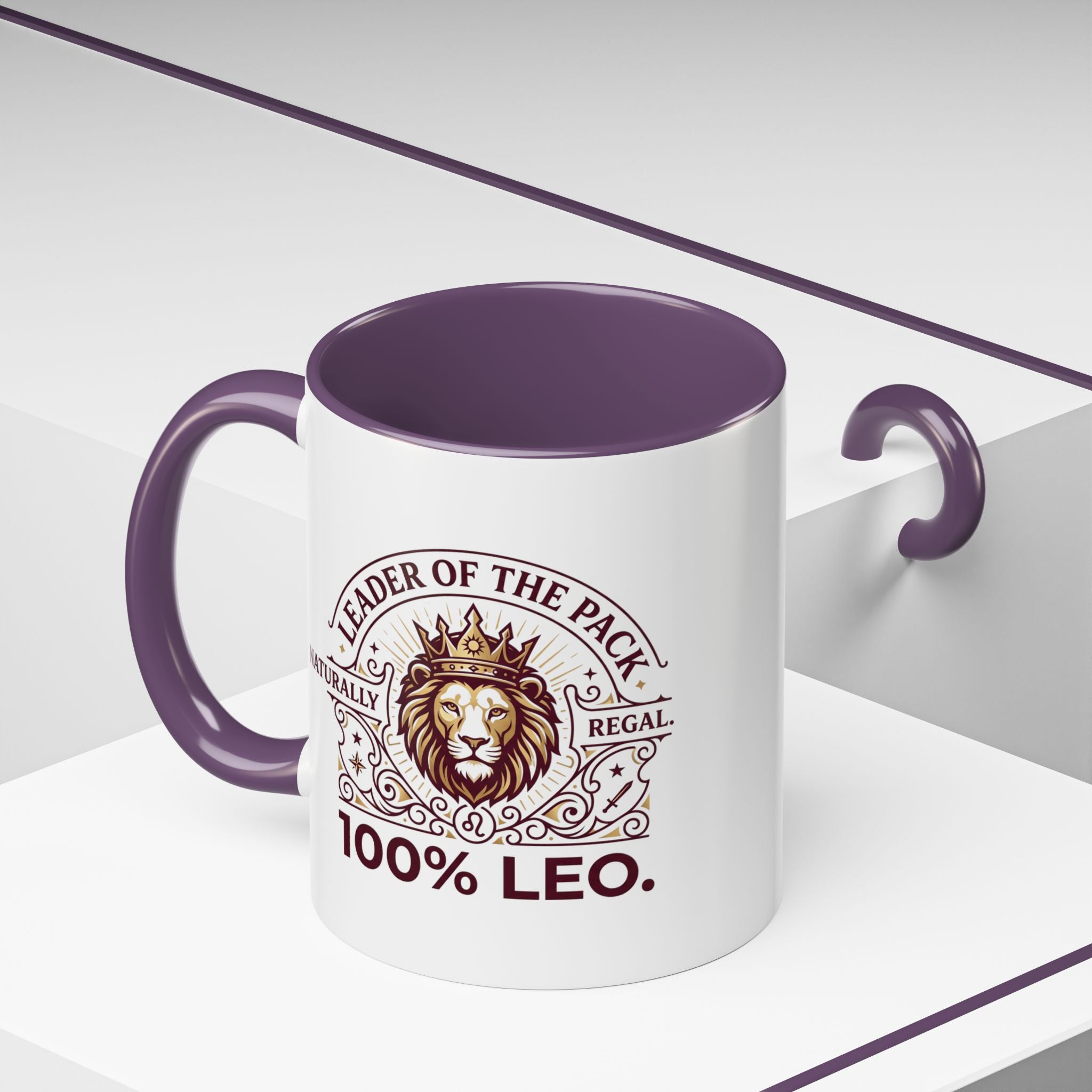 Leo Coffee Mug — 'Leader of the Pack' 100% Leo Zodiac Accent Mug