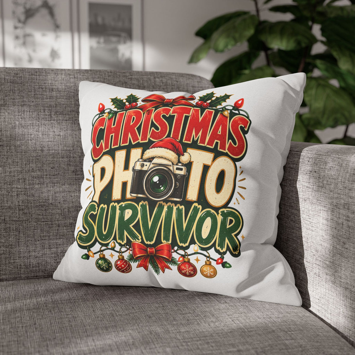 Christmas Photo Survivor Pillowcase