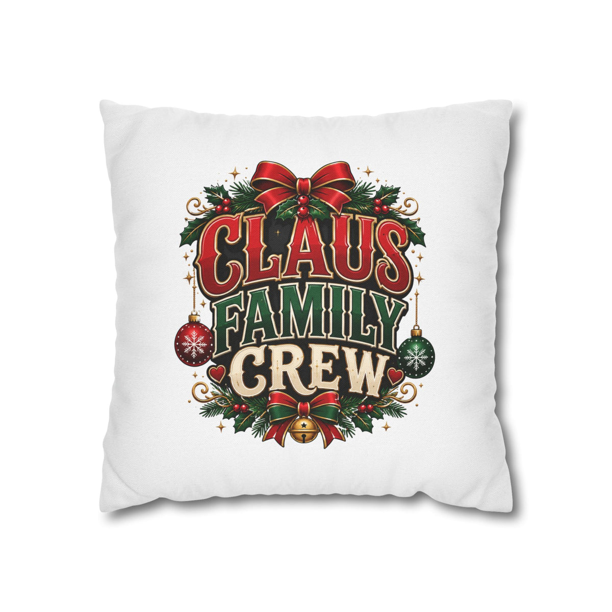Christmas Claus Family Crew Christmas Pillowcase