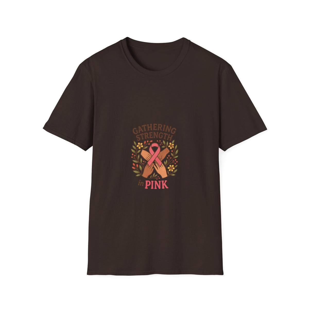 Breast Cancer Awareness T-Shirt — "Gathering Strength in Pink" - Trending Now - October 2026