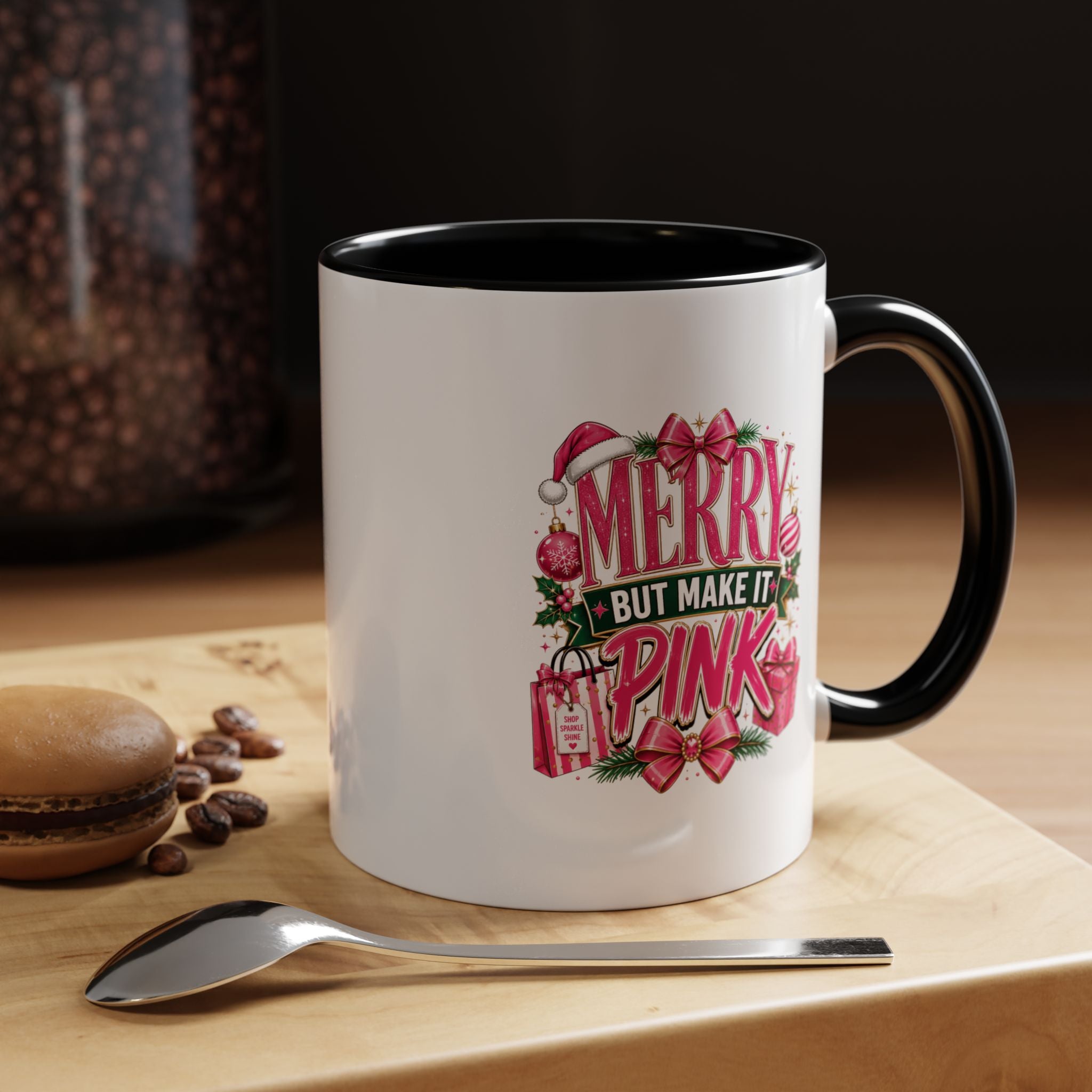 Accent Coffee Mug Merry Pink
