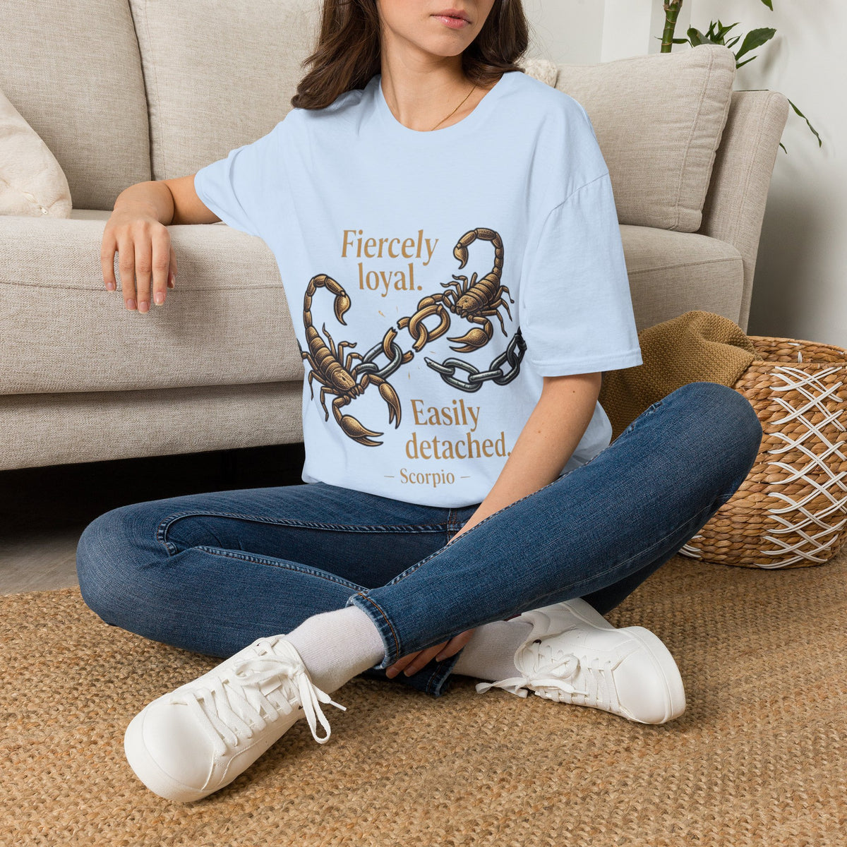 Scorpio T-Shirt — Fiercely Loyal, Easily Detached Zodiac Tee