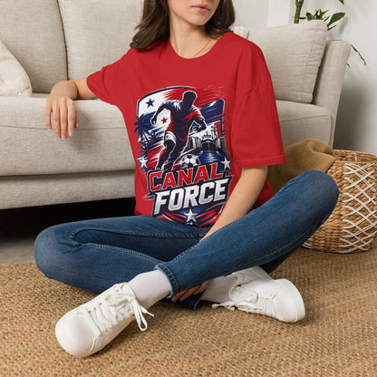 Canal Force Soccer T-Shirt - Patriotic Player Graphic Tee - Panama Shirt