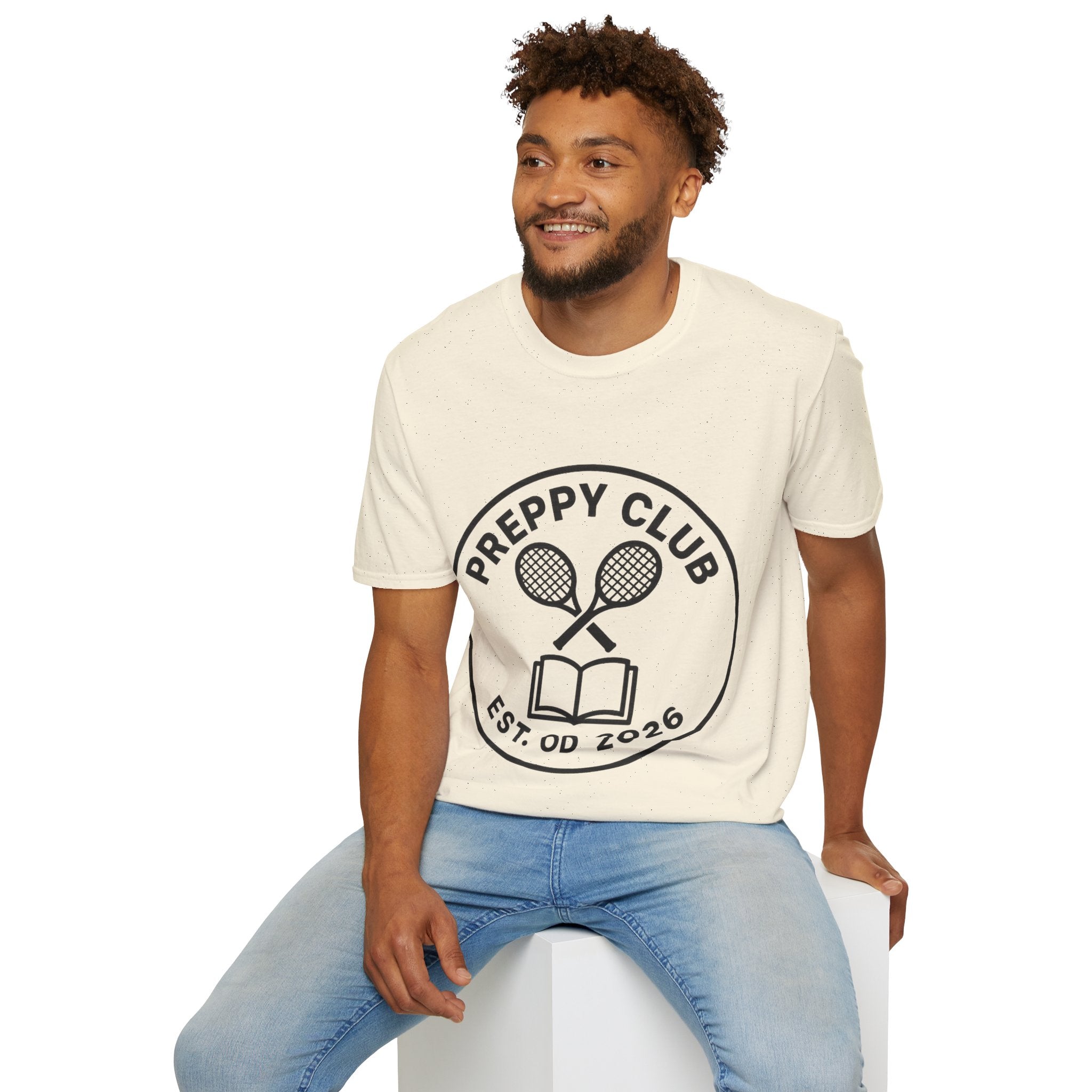 Preppy Club Tennis T‑Shirt — 'Preppy Club' Logo Tee (Est. 2026) - Trending Now - August 2026 Trends - Everyday Sporty T-shirt