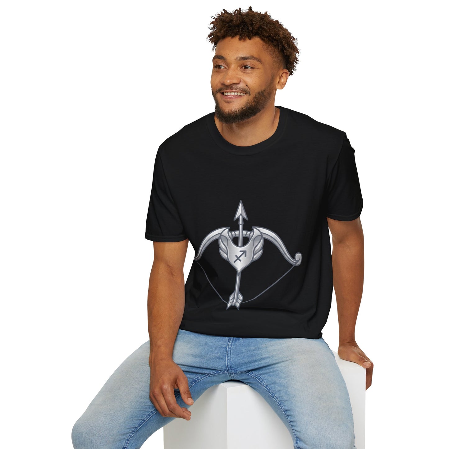 Arrow Heart T-Shirt — Minimal Cupid Bow & Arrow Design