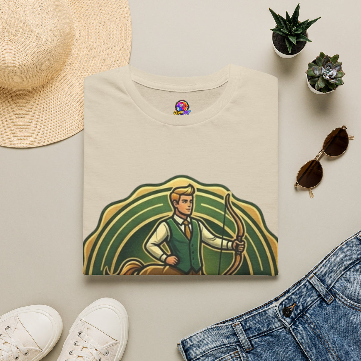 Sagittarius Archer T‑Shirt — "Professionally Spontaneous" Zodiac Tee