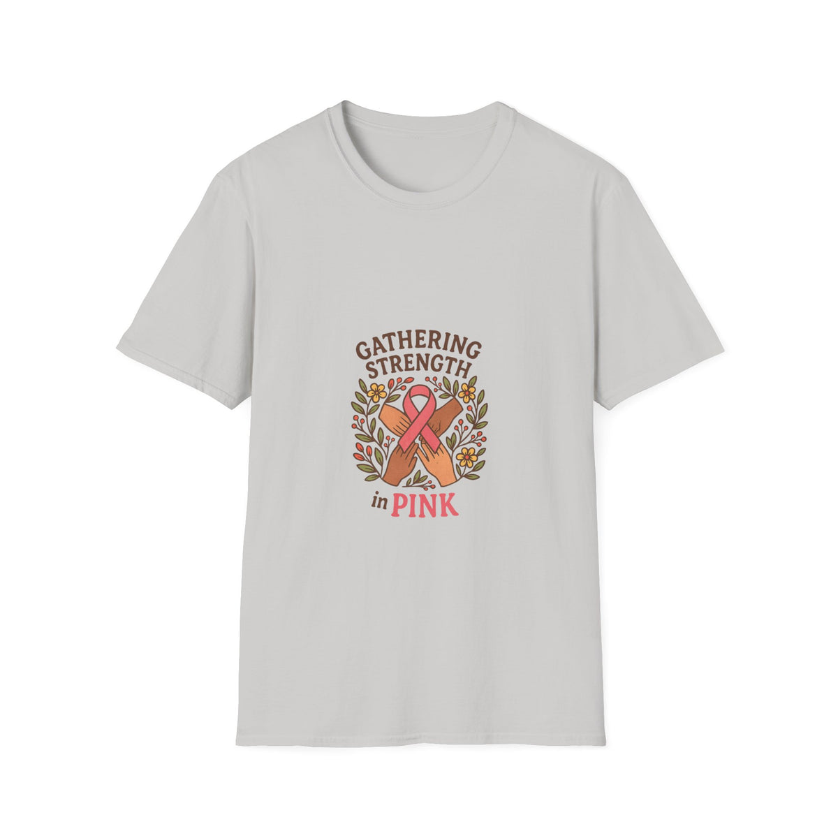 Gathering Strength in Pink T-Shirt – Breast Cancer Awareness Ribbon Tee - Trending Now - October 2026