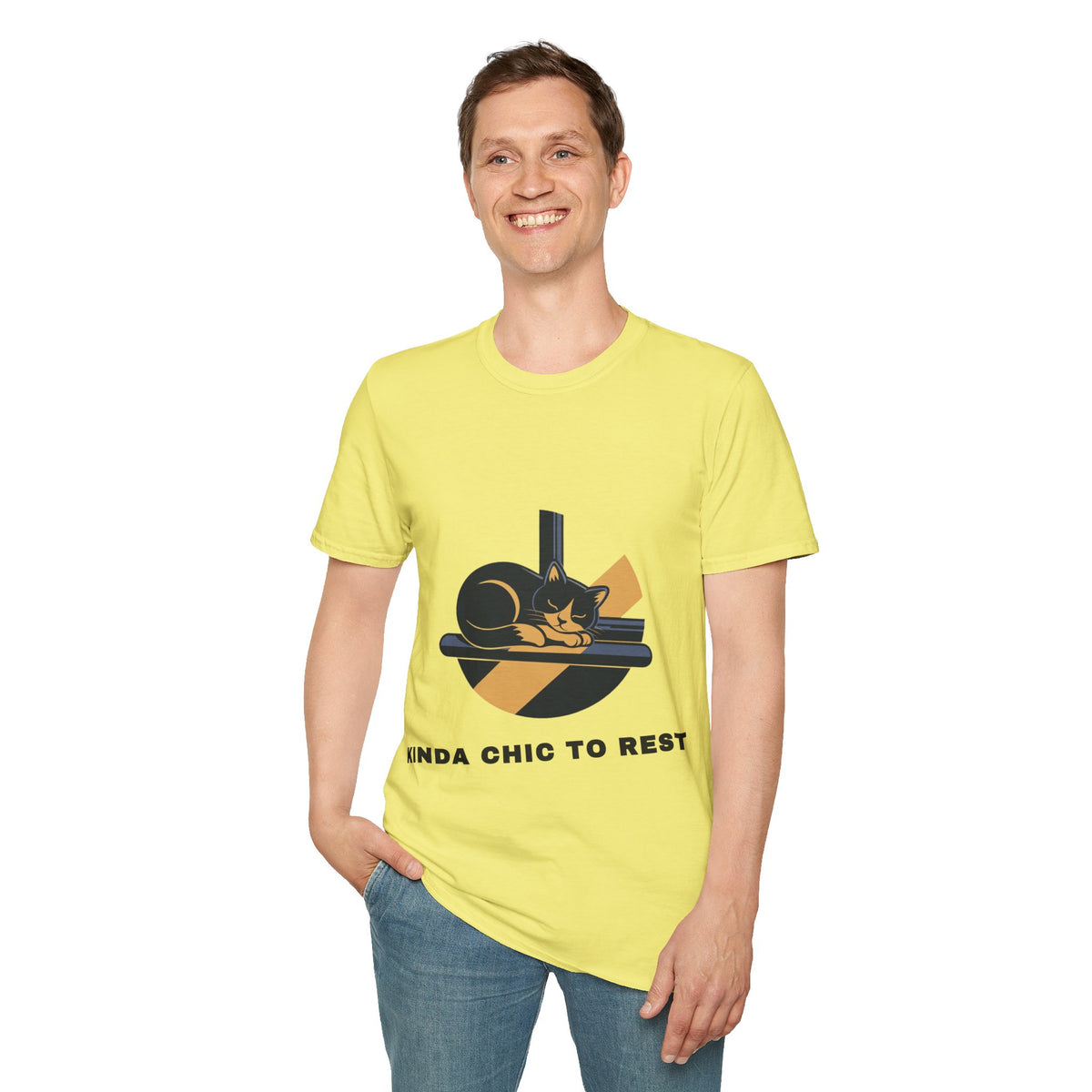 Cat Resting T-Shirt — "Kinda Chic to Rest" Graphic Tee - Trending Now - September 2026