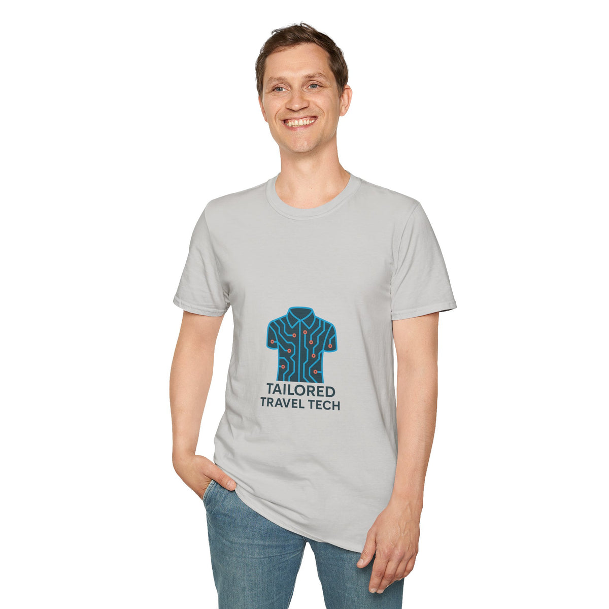 Tailored Travel Tech T-Shirt — Travel Tech Logo Tee - Trending Now - October 2026