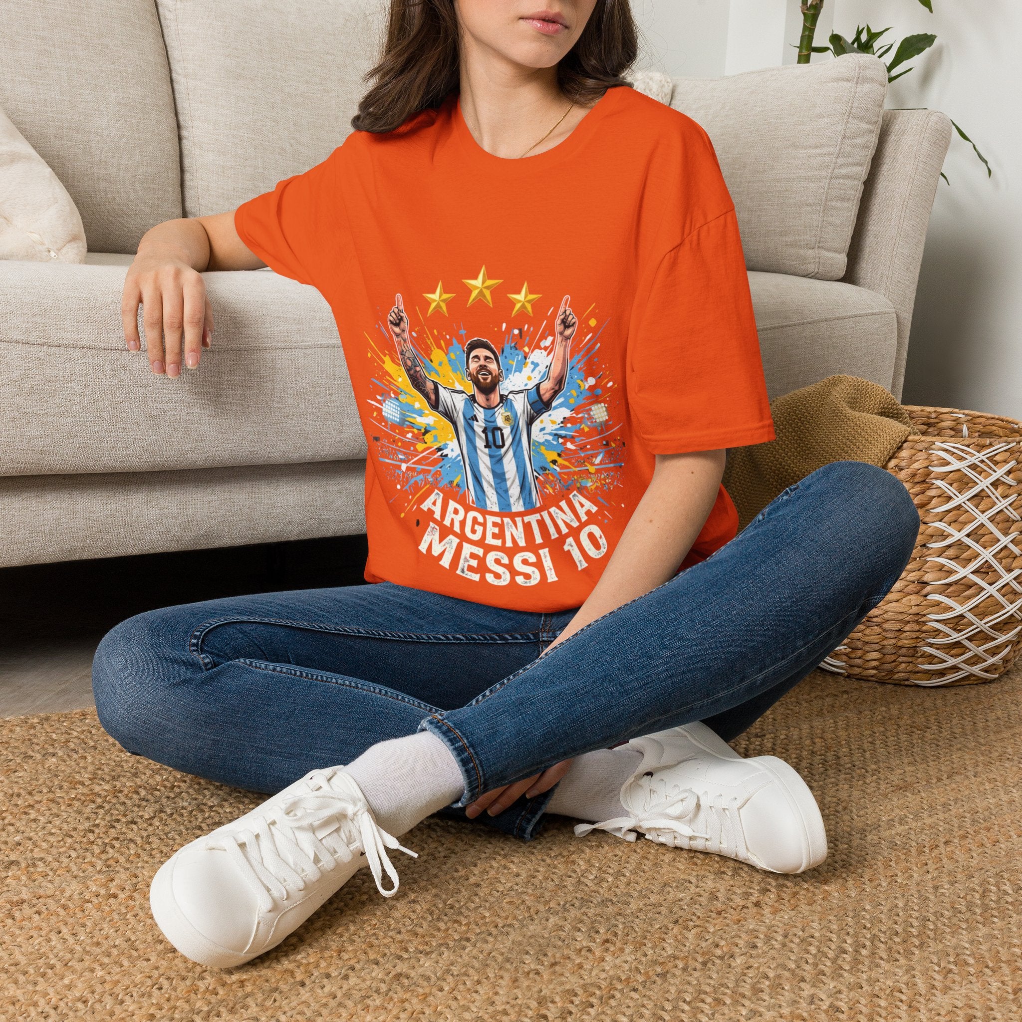 Argentina Messi  Soccer T‑Shirt — Argentina Messi 10 Fan Tee