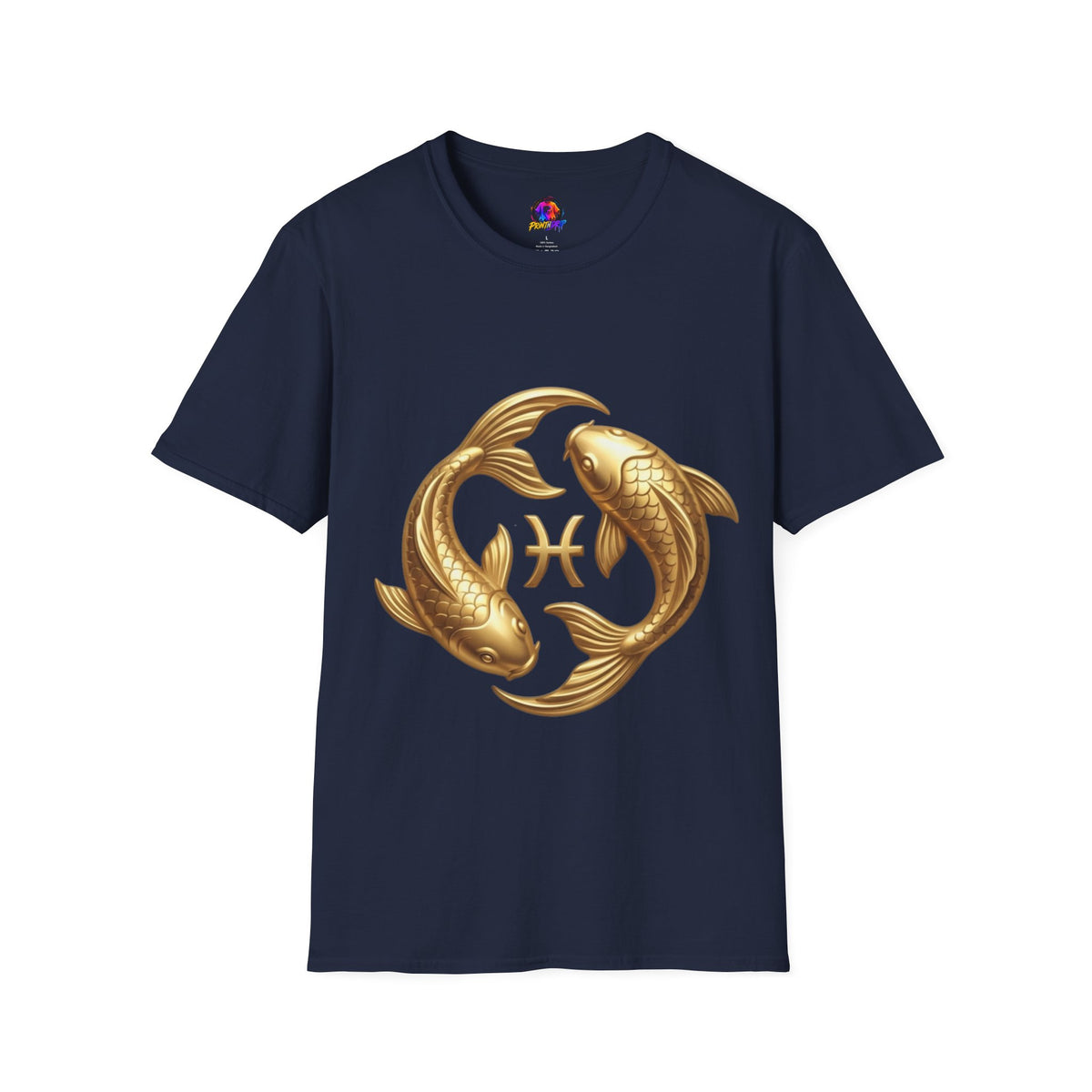 Pisces Gold Fish T-Shirt — Zodiac Symbol Astrology Tee