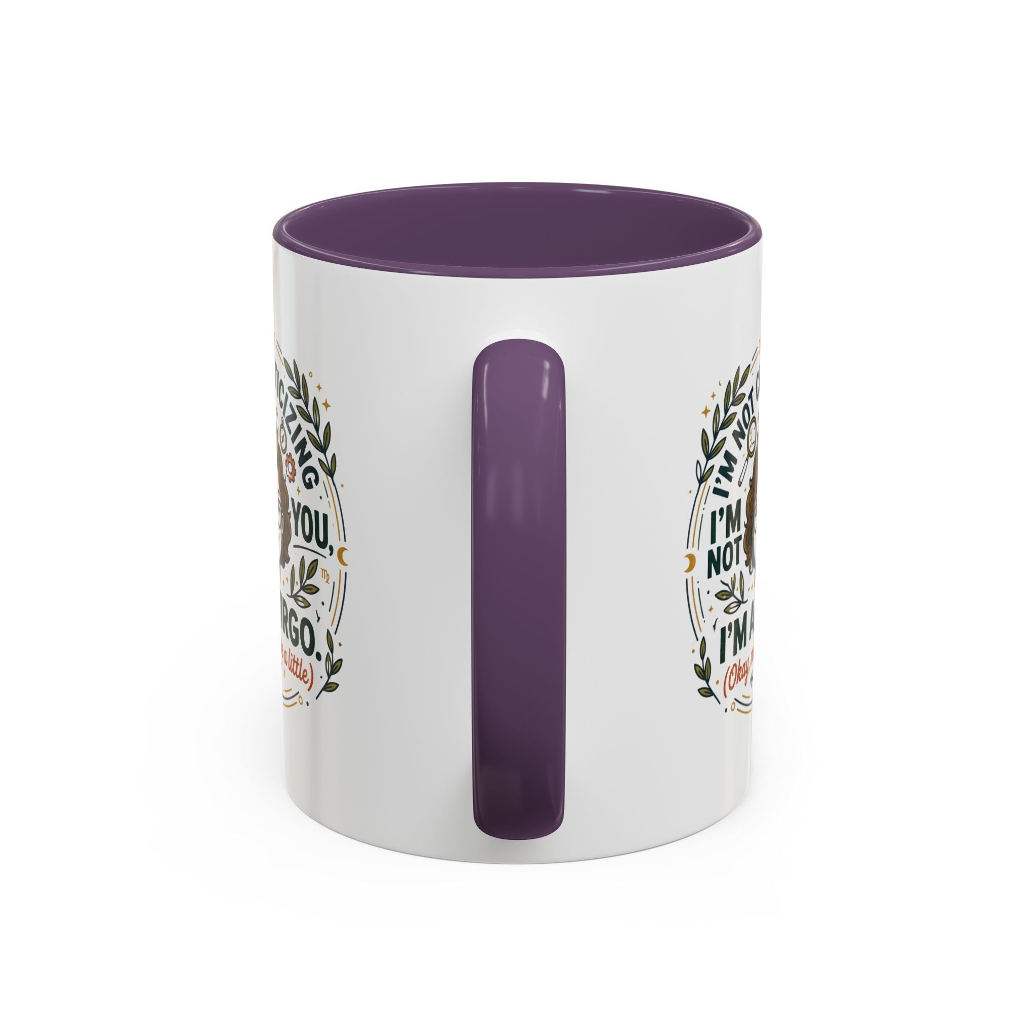 Virgo Coffee Mug - "I'm Not Criticizing, I'm a Virgo" Accent Ceramic Mug (11/15oz)