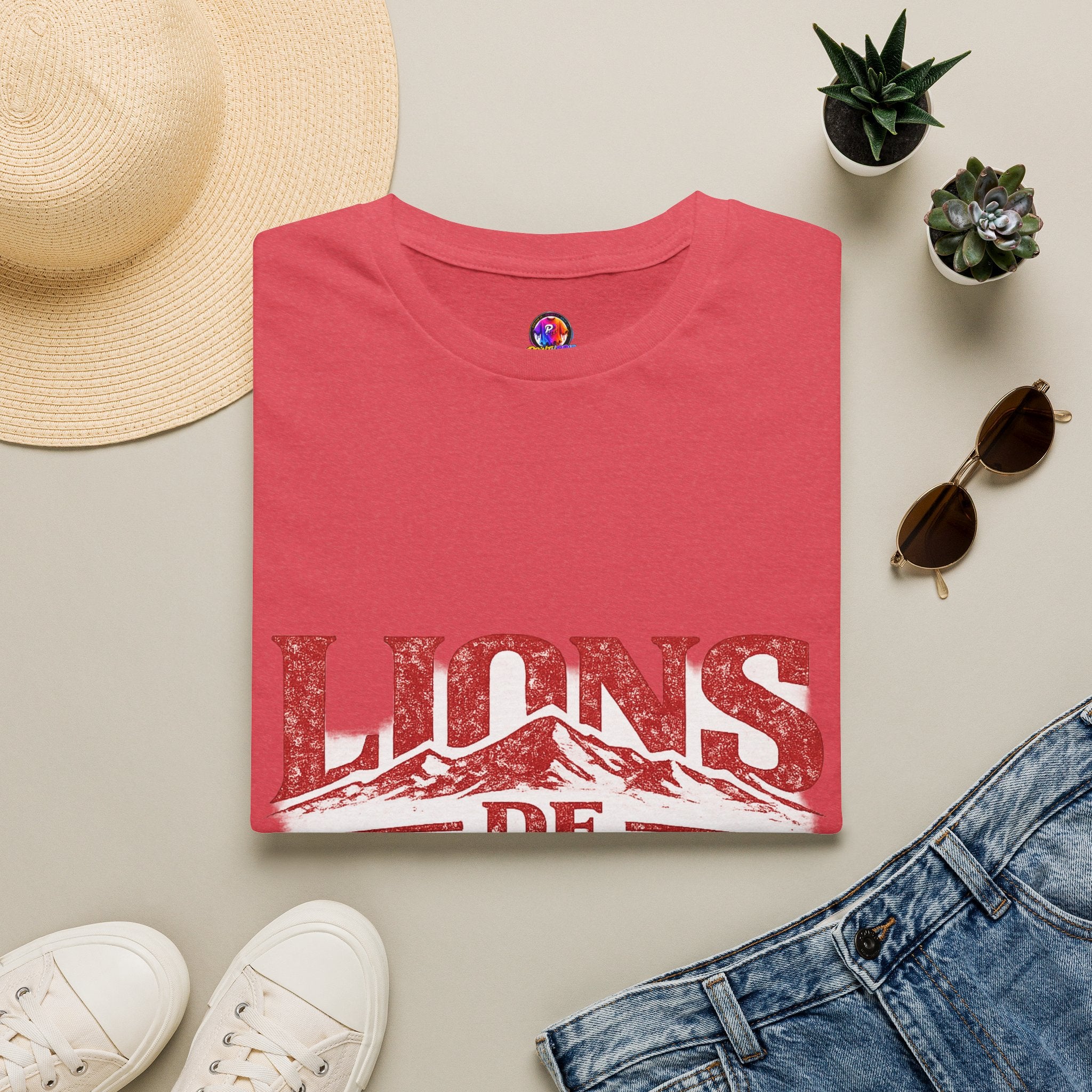 Morocco Lions de Atlas T-Shirt — Vintage Moroccan Atlas Mountain Graphic Tee