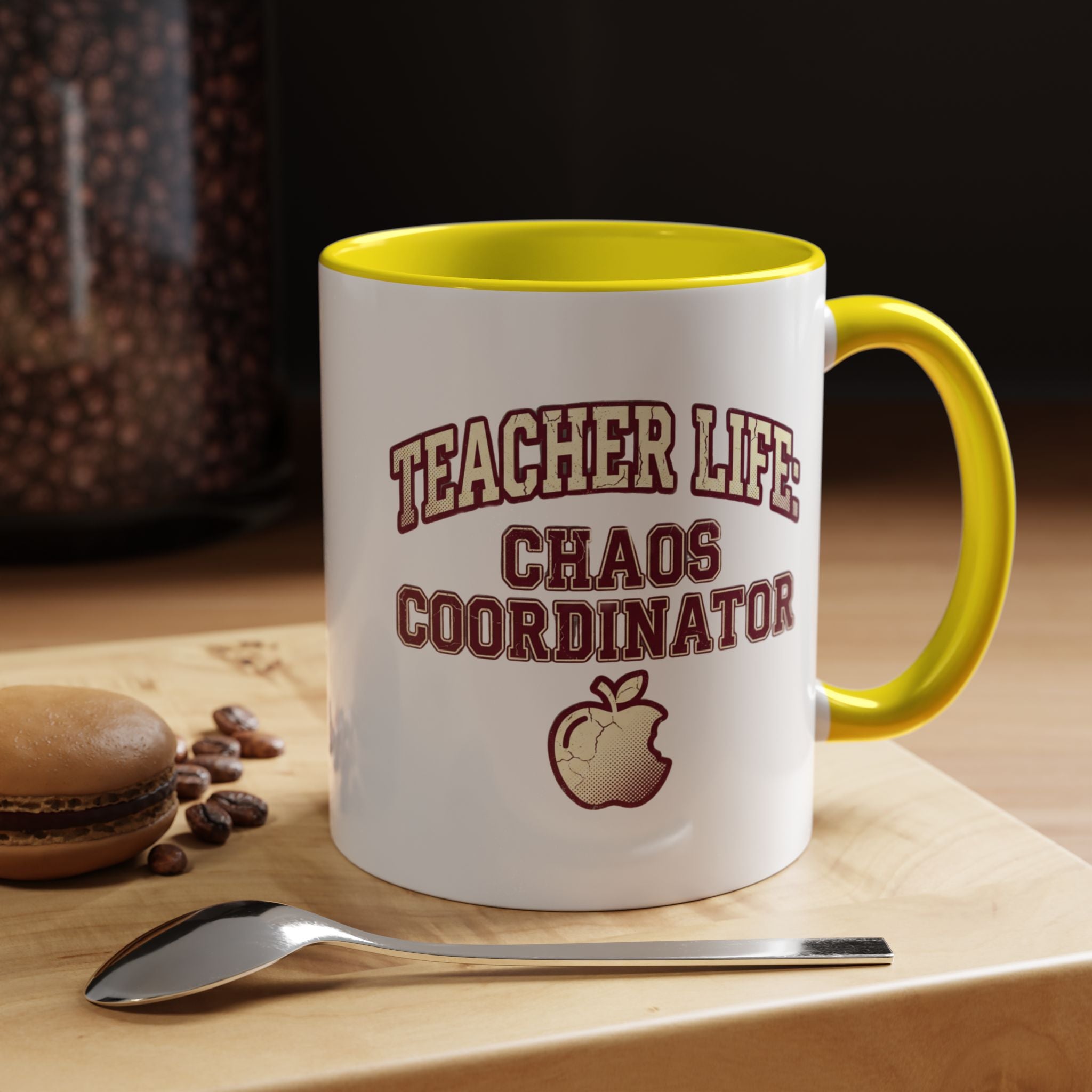 Funny Teacher Life Chaos Coordinator Coffee Mug — Accent Mug