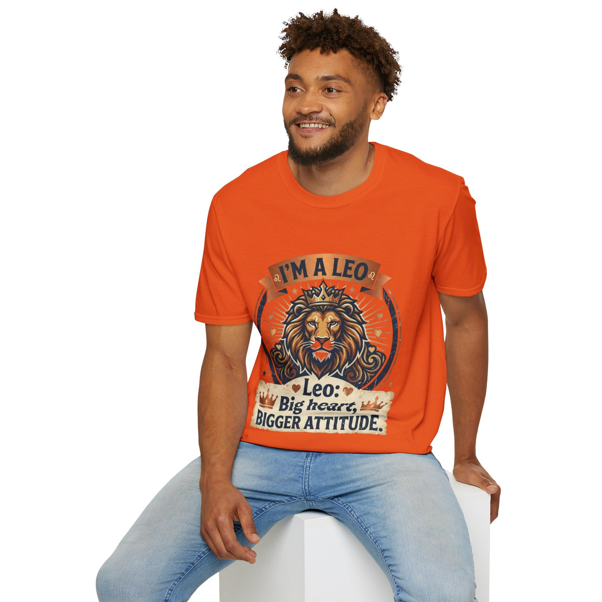 Leo Zodiac T-Shirt — "I’m a Leo: Big Heart, Bigger Attitude"