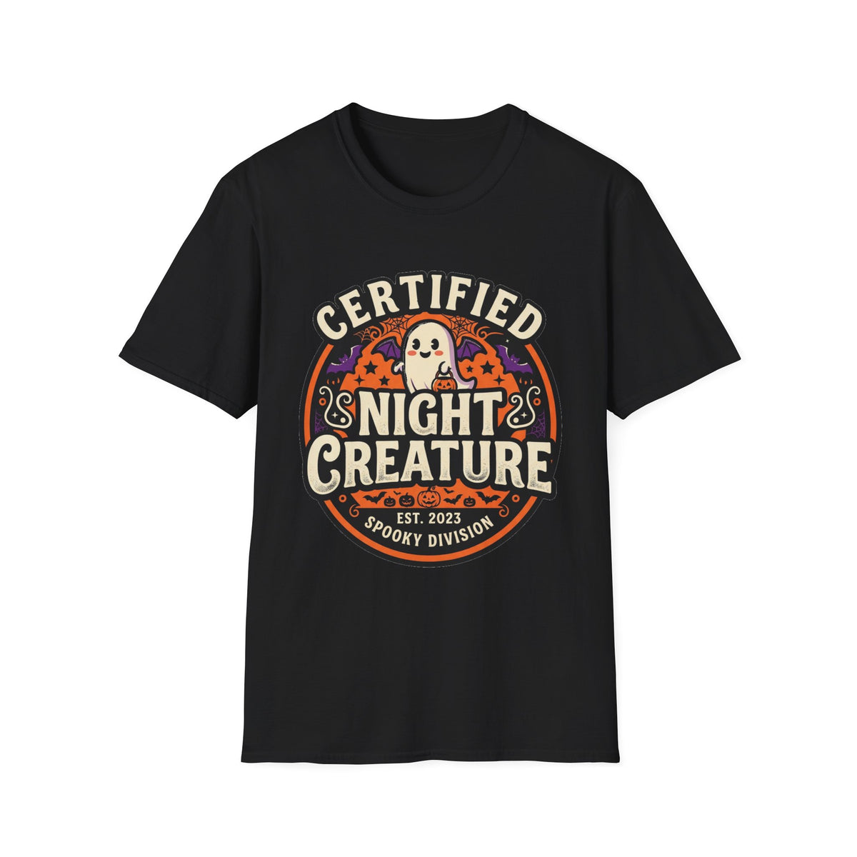 Certified Night Creature T-Shirt – Funny Halloween Bat Lover Tee - Trending Now - August 2026