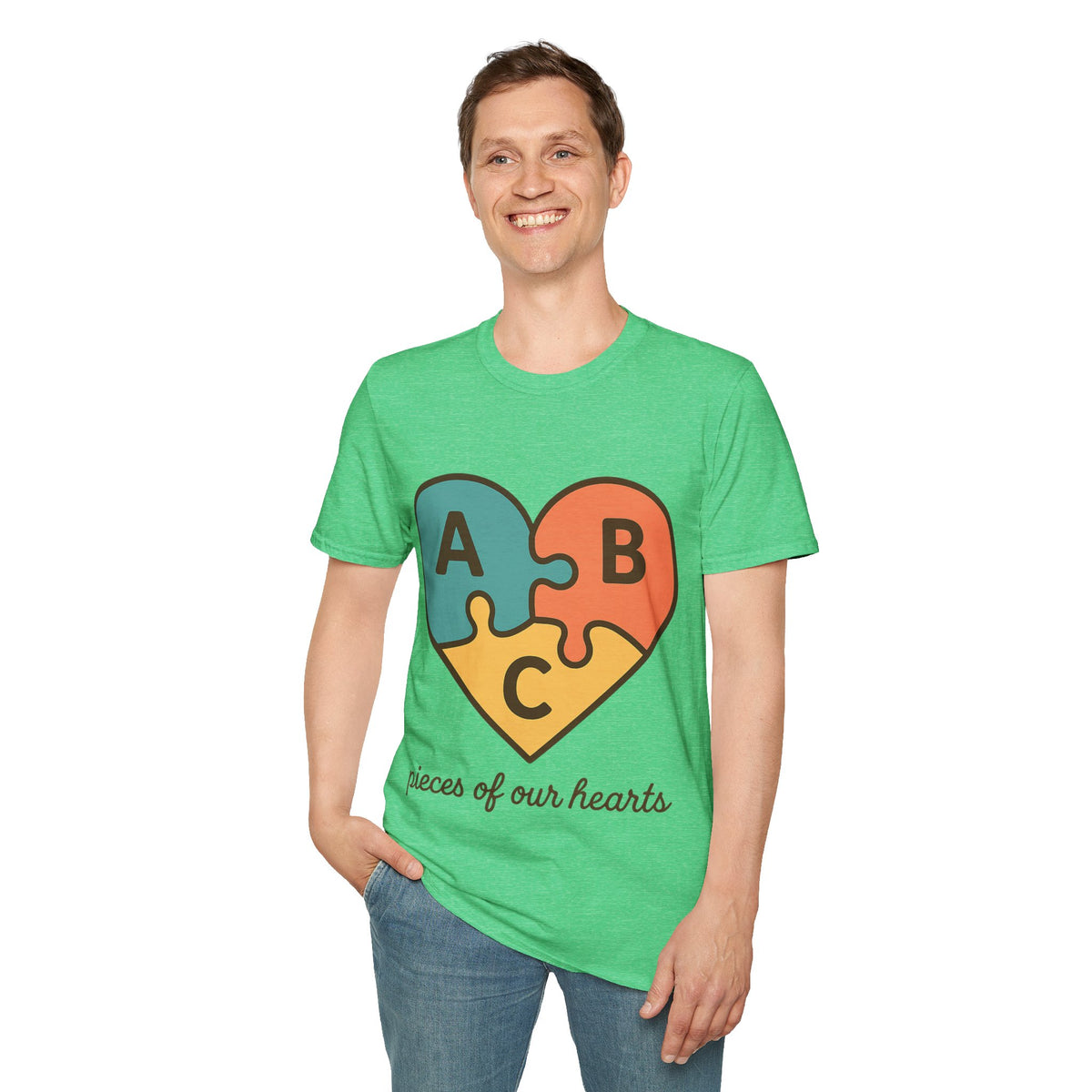 Autism Puzzle Heart T-Shirt — ABC Pieces Pride Tee- Trending Now - September 2026