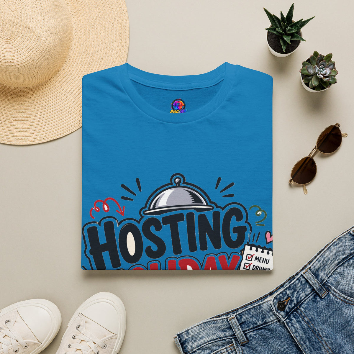 Hosting Holiday Chaos T-Shirt — Funny Christmas Party Host Tee