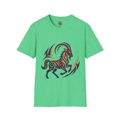 Goat Tribal Graphic T-Shirt — Bold Goat Illustration Tee