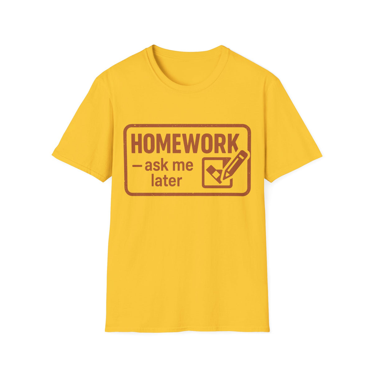Homework Club T‑Shirt — 'Homework? Done Later' Retro Badge Tee - Trending Now - August 2026