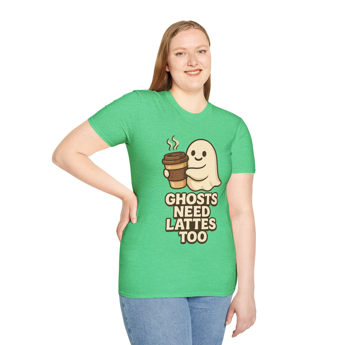 Ghosts Need Lattes Too T-Shirt - Trending Now - August 2026