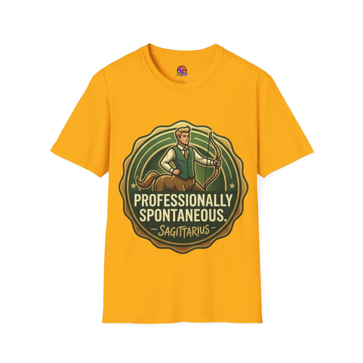 Sagittarius Archer T‑Shirt — "Professionally Spontaneous" Zodiac Tee