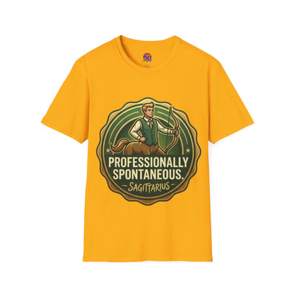 Sagittarius Archer T‑Shirt — "Professionally Spontaneous" Zodiac Tee