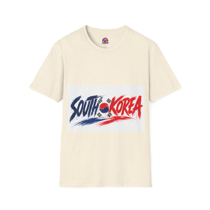 South Korea Flag Brushstroke T-Shirt — Patriotic Korean Travel Tee