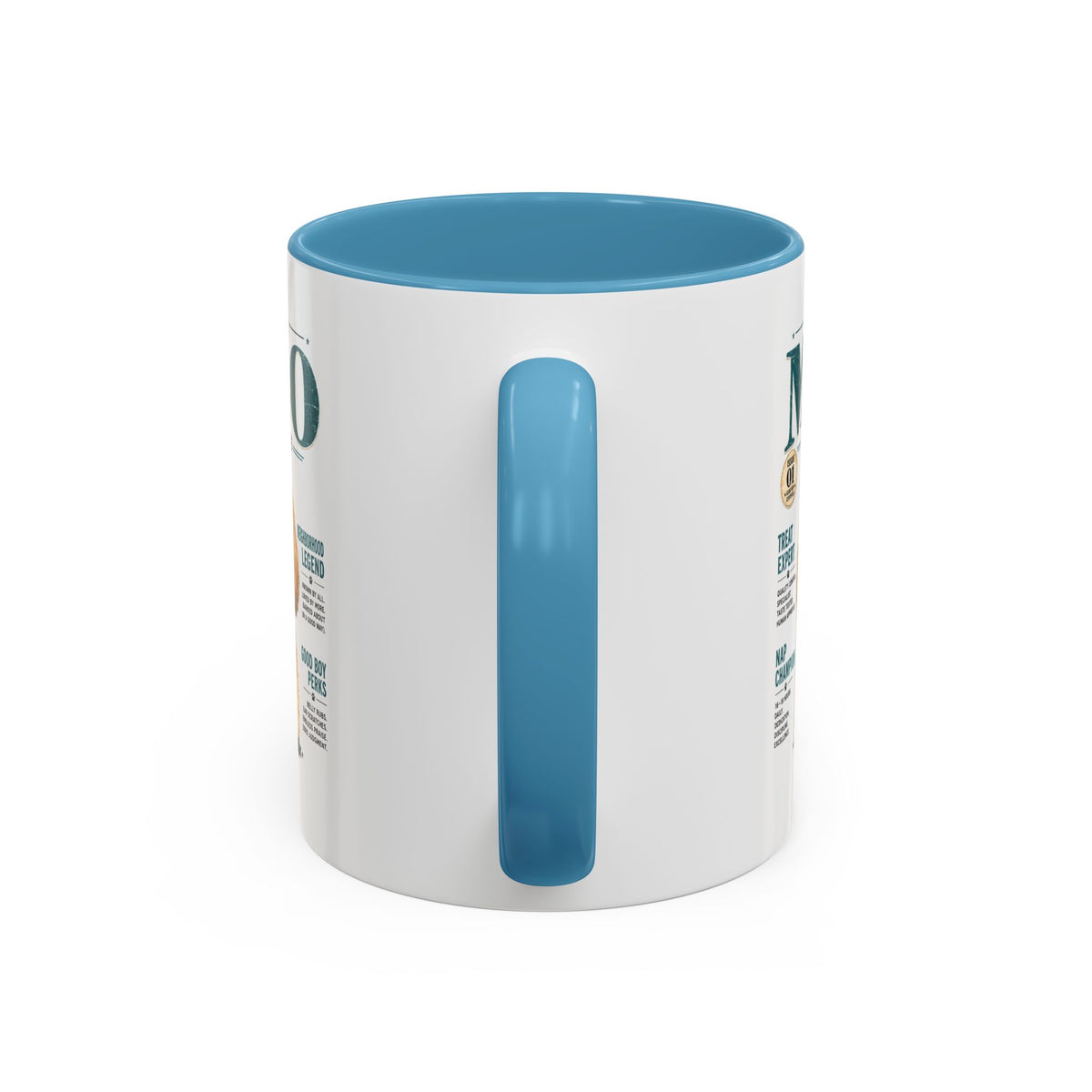 Milo Bailey Dog Dad Mom Milo Magazine-Style Accent Coffee Mug — Cute Dog Portrait