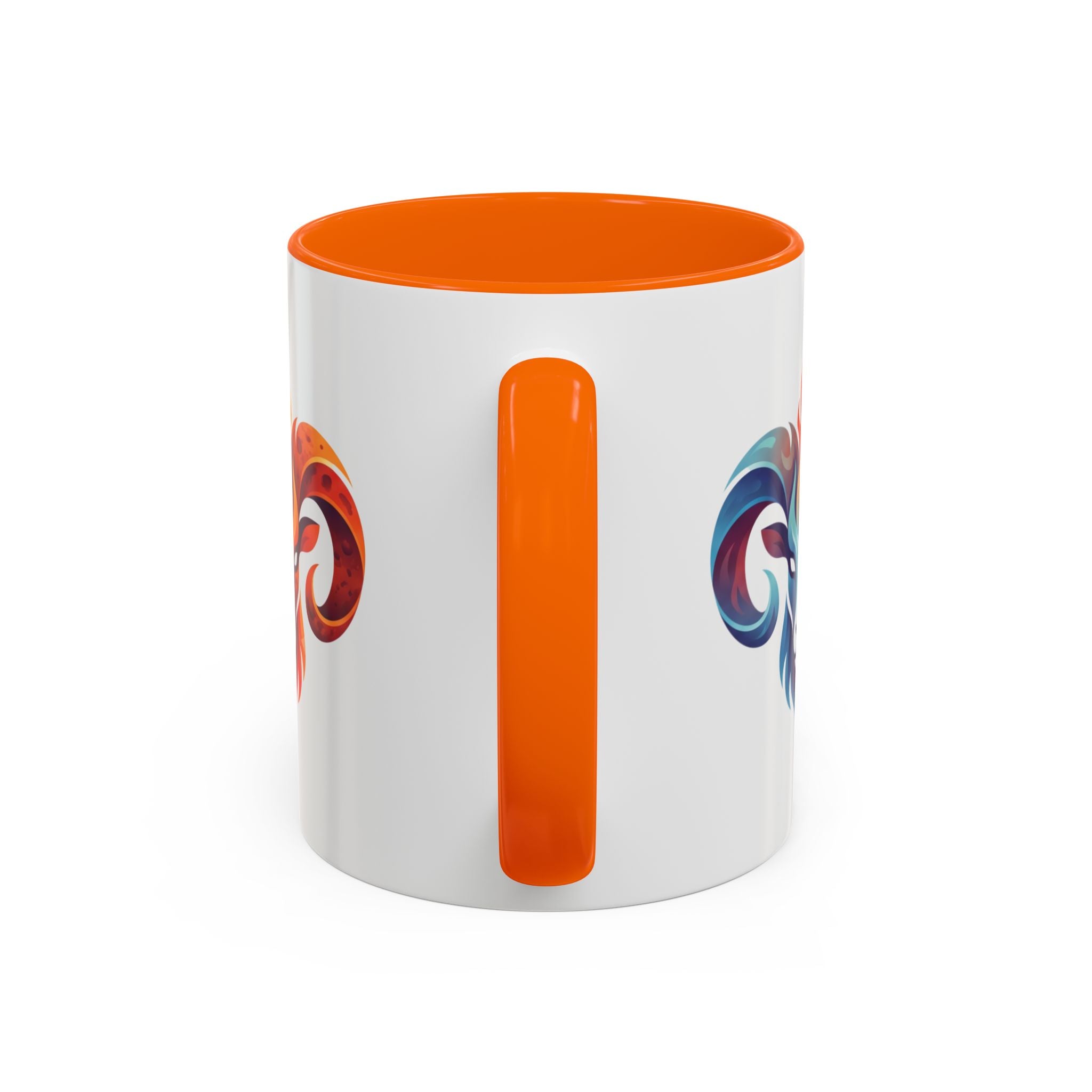 Aries Ram Heart Coffee Mug – Colorful Zodiac Accent Mug